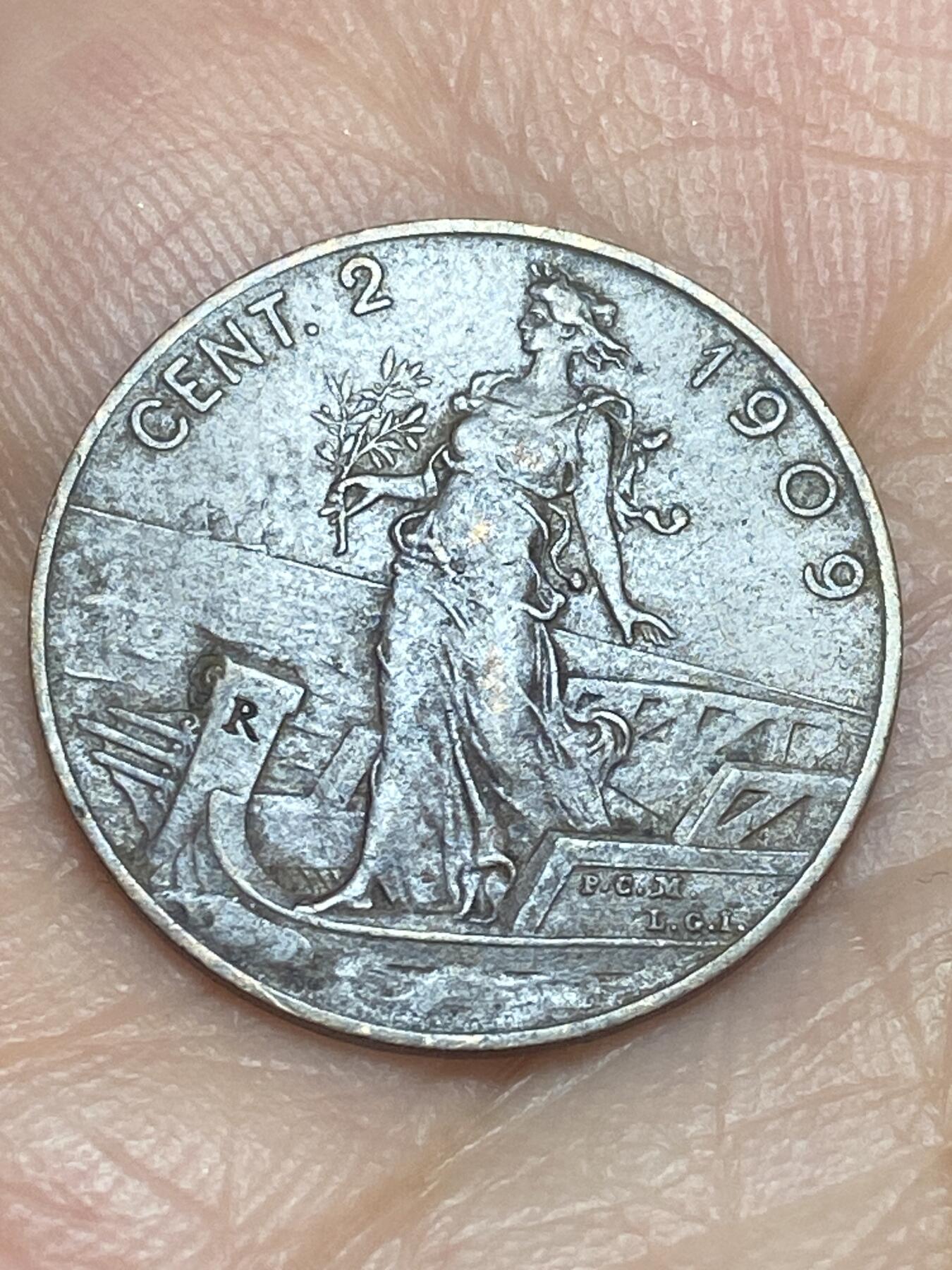 2026年第二十八场(总第一百九十七场）新春初七特拍场(佣金3%最低1元) 少见好品–意大利王国1909年2分(维托里奥·埃马努埃莱三世第二套)