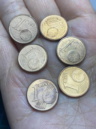 2026年第二十八场(总第一百九十七场）新春初七特拍场(佣金3%最低1元) - 各国各年份1欧分6枚(爱尔兰🇮🇪、荷兰🇳🇱、比利时🇧🇪、西班牙🇪🇸、意大利🇮🇹)