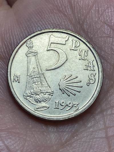 2026年第二十八场(总第一百九十七场）新春初七特拍场(佣金3%最低1元) - 西班牙🇪🇸1993年5比塞塔(加利西亚自治区纪念币)