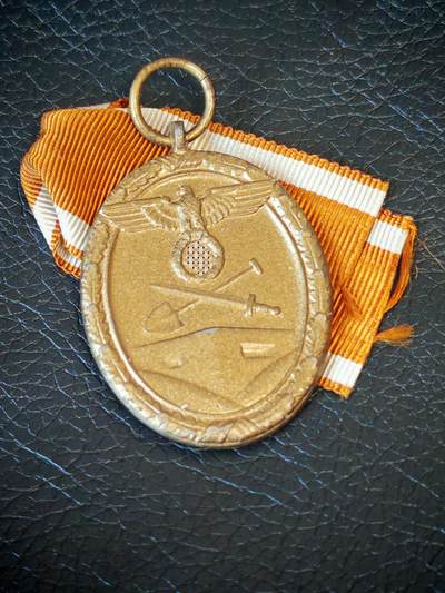 时顺第二十九拍(新年大拍) - 二战时期大西洋堡垒防线建筑者奖章，锌镀铜，绶带复刻