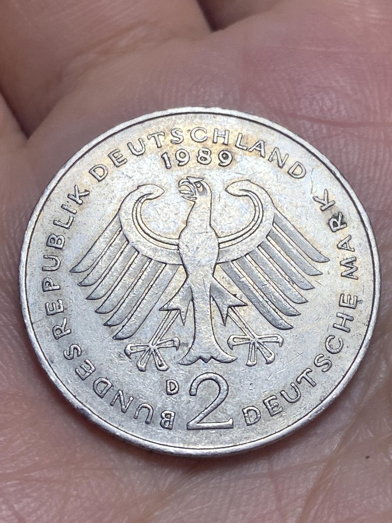 2026年第二十八场(总第一百九十七场）新春初七特拍场(佣金3%最低1元) 德国🇩🇪1979年2德国马克(第四版首发年，D标慕尼黑造)