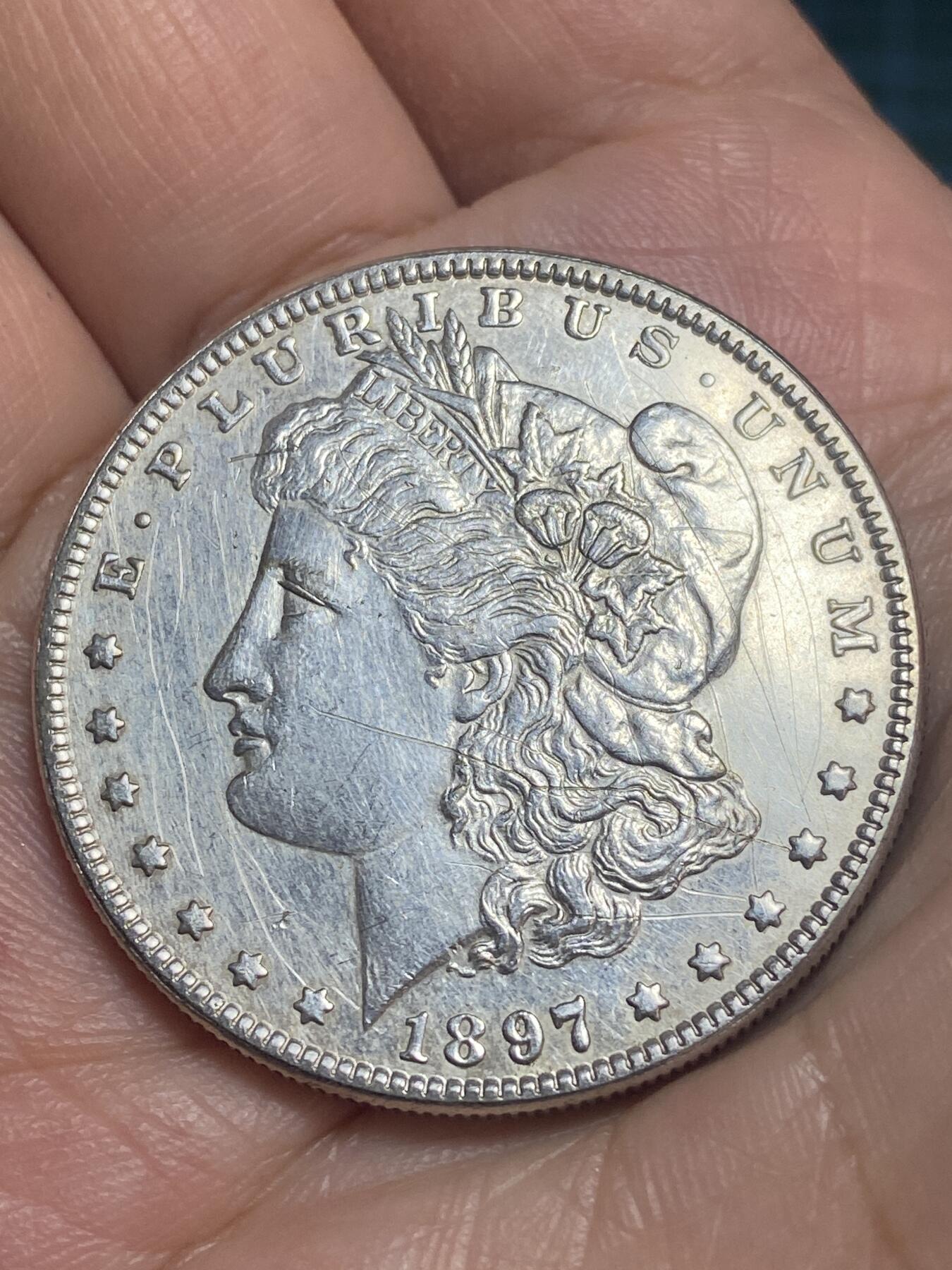 2026年第二十八场(总第一百九十七场）新春初七特拍场(佣金3%最低1元) 美国🇺🇸1897年摩根1元(铜镀银学习币)