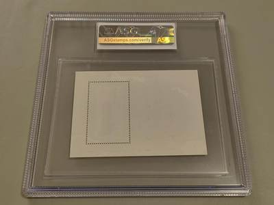 洪涛臻品批发群 精选邮票限时拍卖第1319期  T44M齐白石小型张  ASG90OG高分一枚，非常有潜力的热门品种，喜欢不要错过！