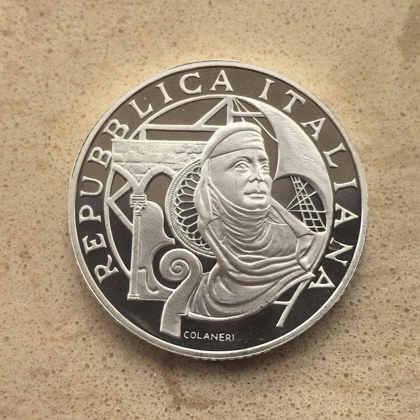 道一币馆币章第一百六十五场 意大利2004年欧洲文化之都热那亚10欧元精制银币  22g 925s