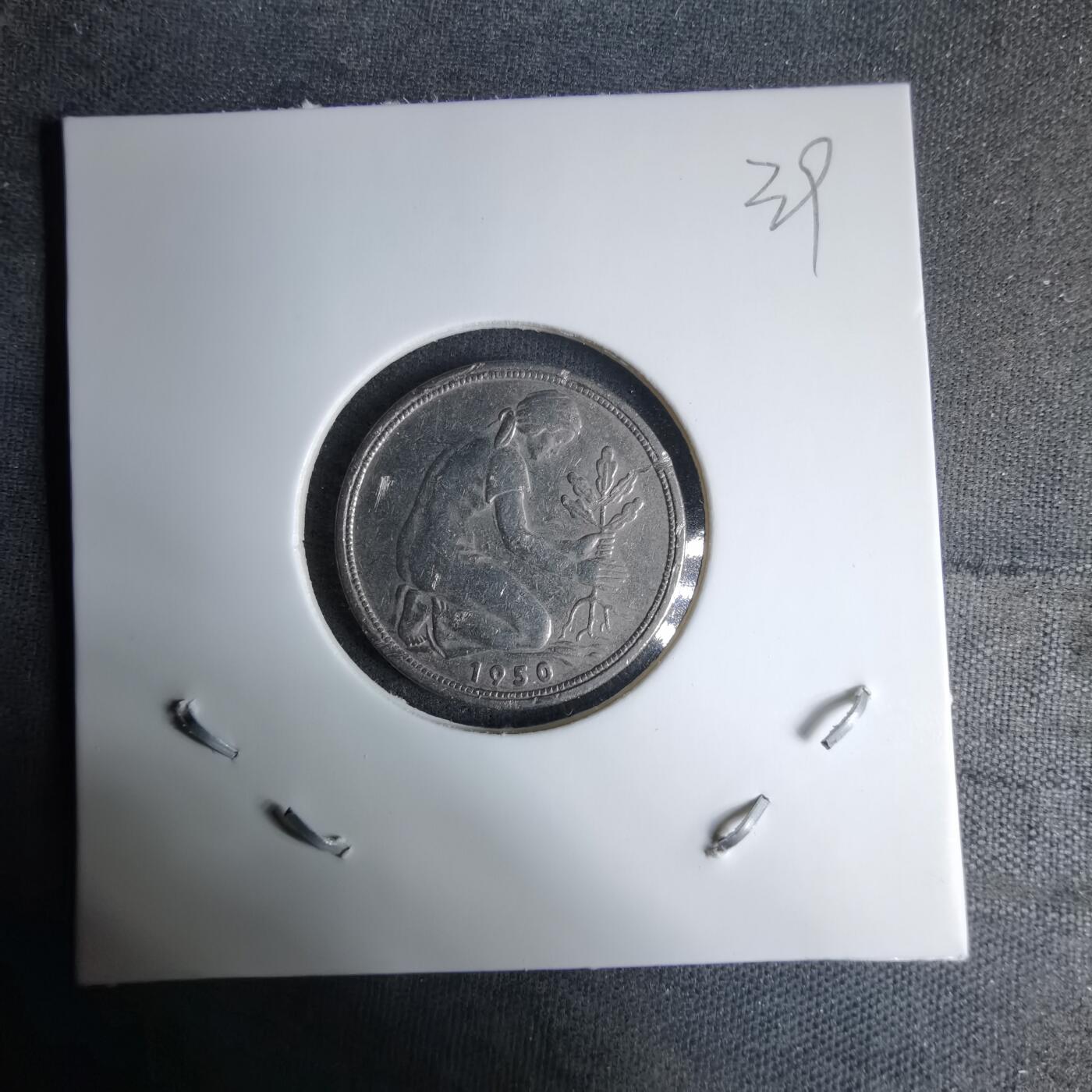 沼泽如烟--第997场 德国1950年50芬尼