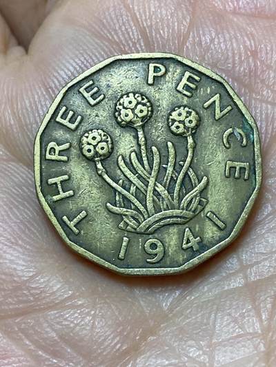 2026年第二十七场(总第一百九十六场）外国好品散币场(免佣金) - 英国🇬🇧1941年3便士(乔治六世第一版)