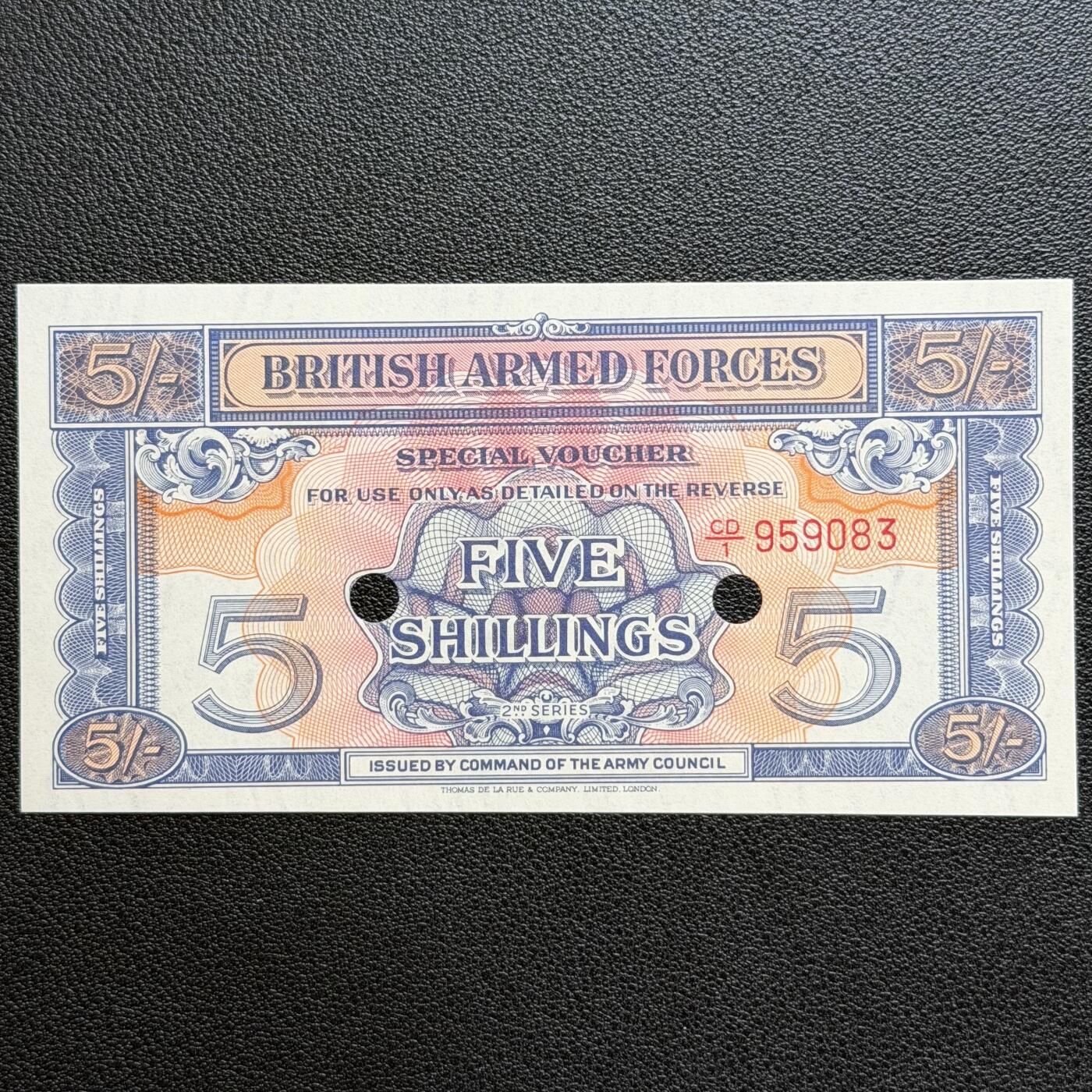 ＜星葵🌻钱币社＞非全新纸币场第70期·3月1日发货 UNC 英国1948年5先令军票