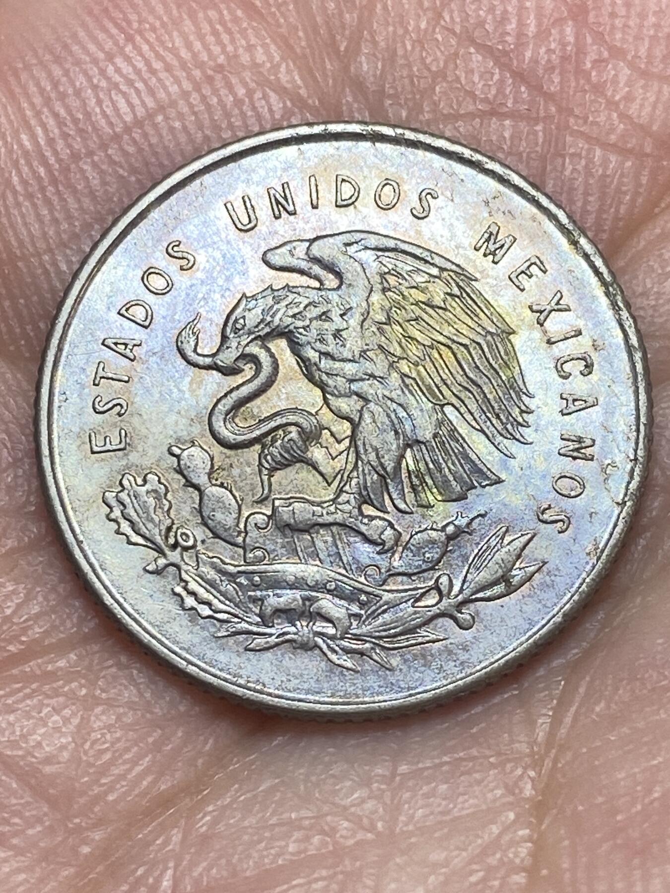 2026年第二十八场(总第一百九十七场）新春初七特拍场(佣金3%最低1元) 墨西哥🇲🇽1951年25分银币(1950-1971年第一版，300银)