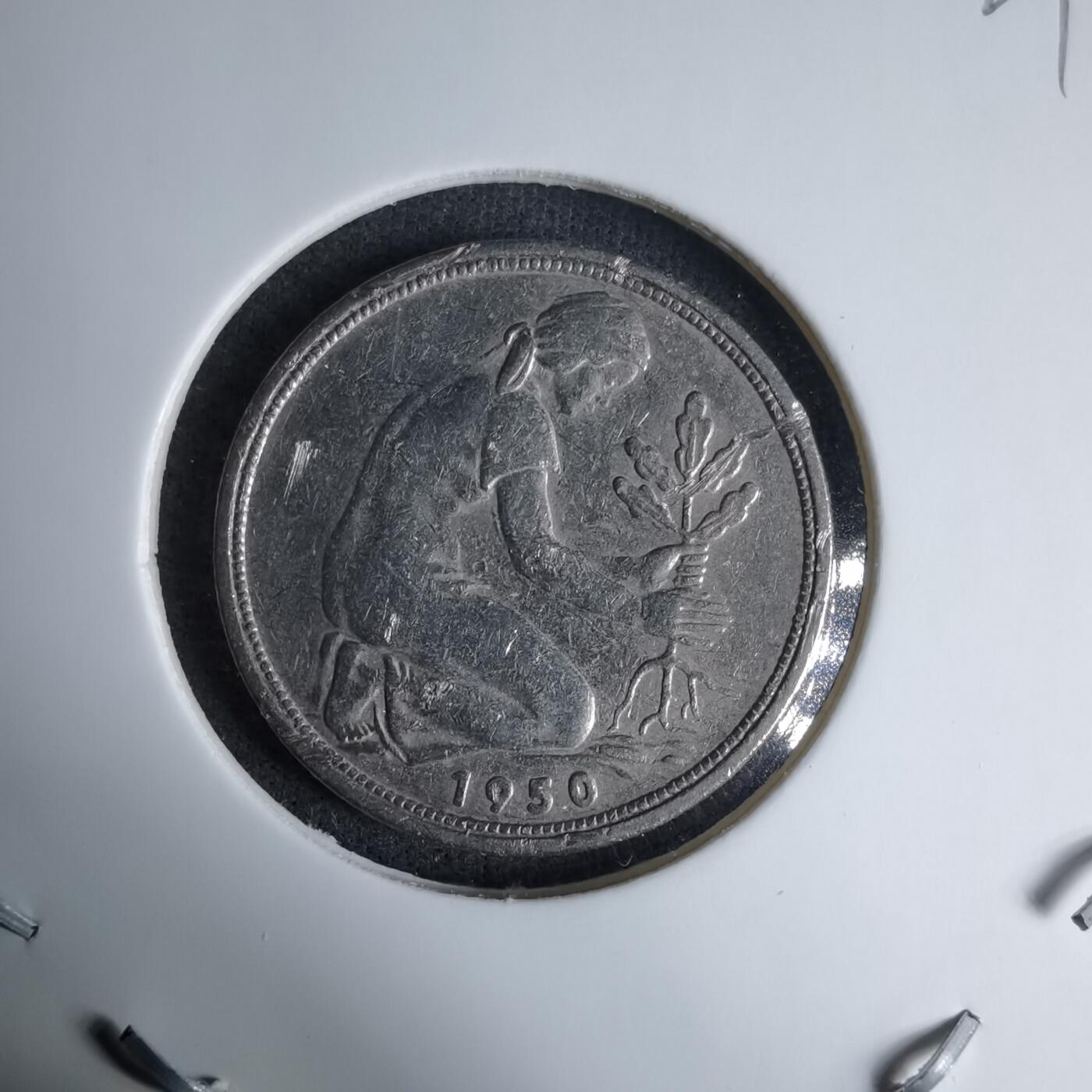 沼泽如烟--第997场 德国1950年50芬尼