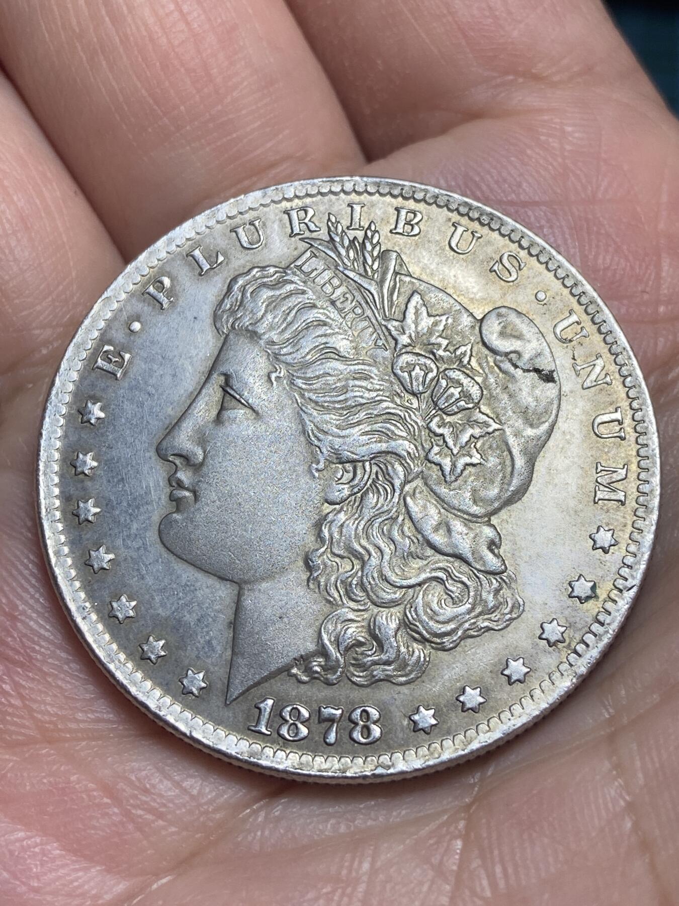 2026年第二十八场(总第一百九十七场）新春初七特拍场(佣金3%最低1元) 美国🇺🇸1878年摩根1元(铜镀银学习币)