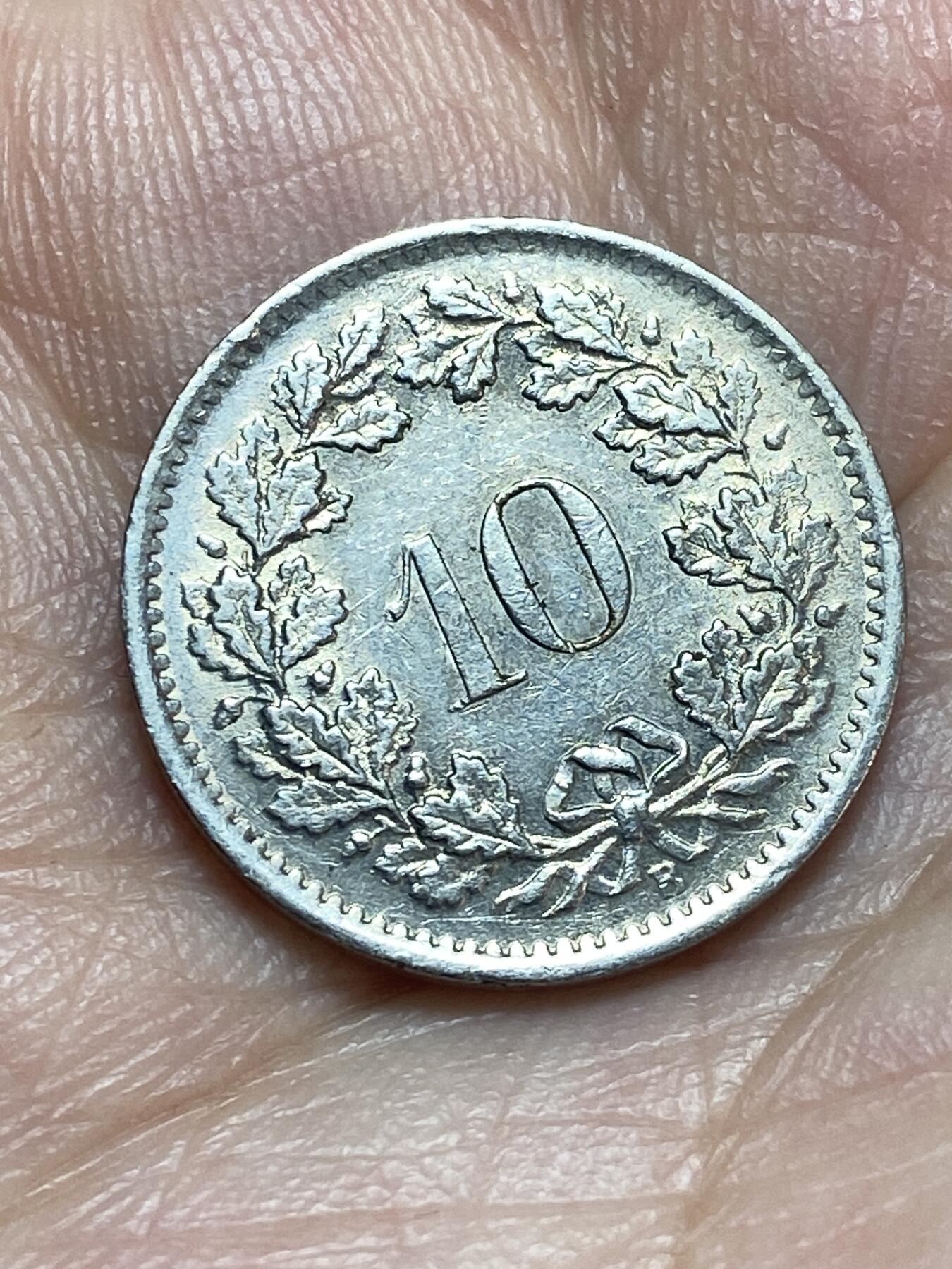 2026年第二十八场(总第一百九十七场）新春初七特拍场(佣金3%最低1元) 瑞士🇨🇭1968年10拉彭(第二版，B标伯尔尼造)