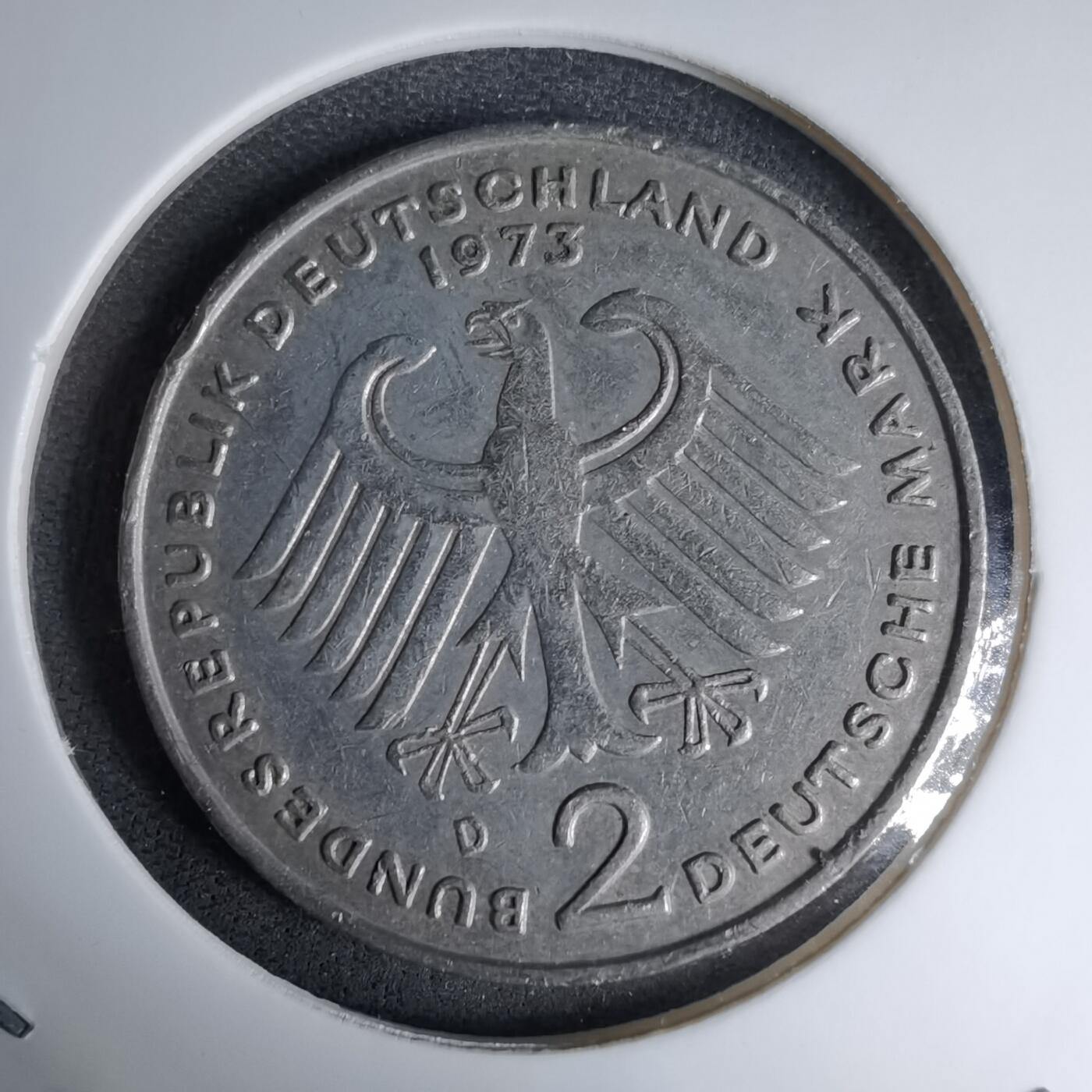 沼泽如烟--第997场 德国1973年2马克