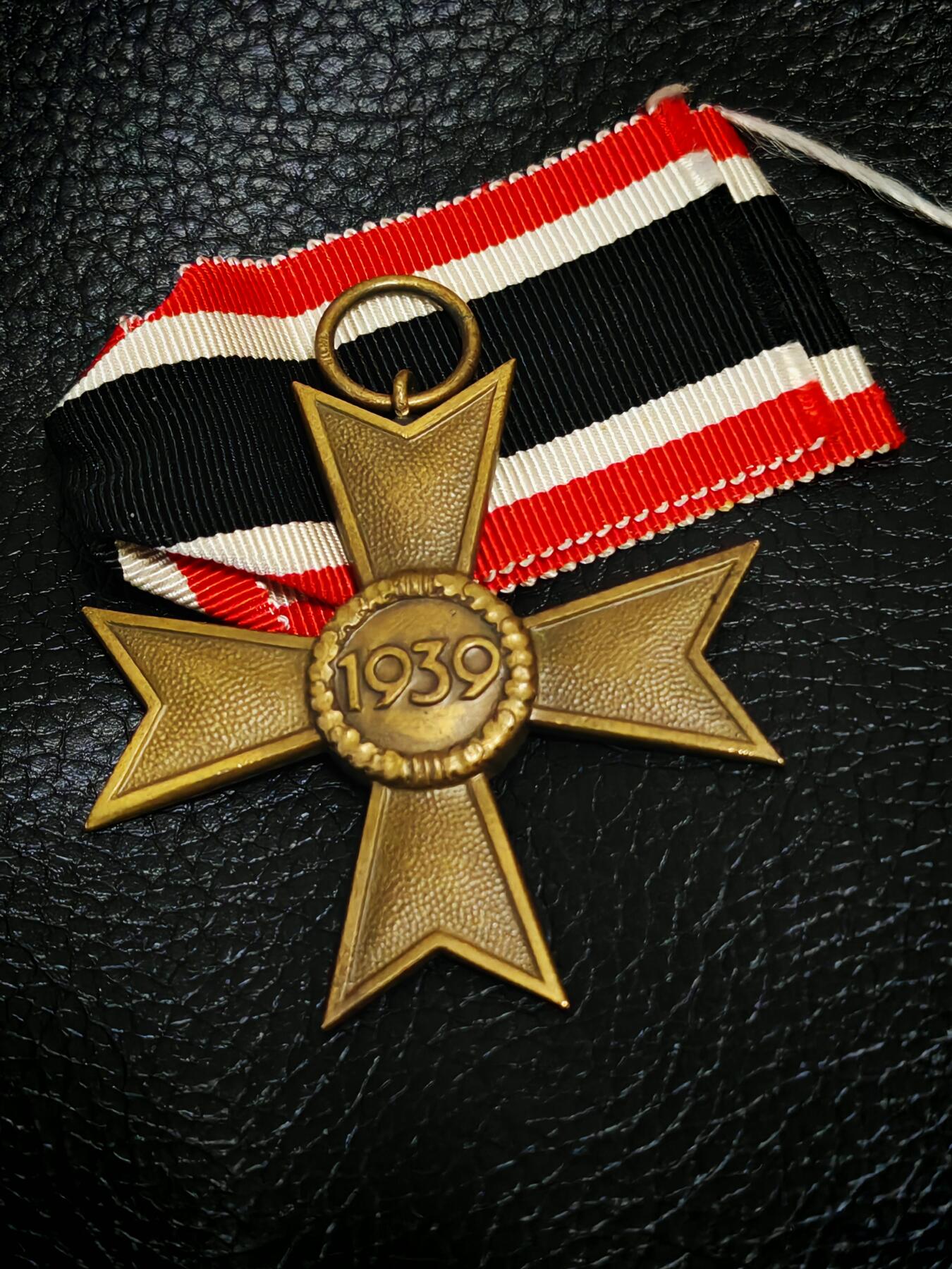 时顺第二十九拍(新年大拍) 二战时期铜质二级战功奖章，kvk2，107厂标，原绶带