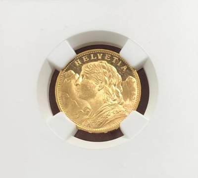 镜面PL瑞士1930年20法郎金币NGC-MS65PL - 镜面PL瑞士1930年20法郎金币NGC-MS65PL