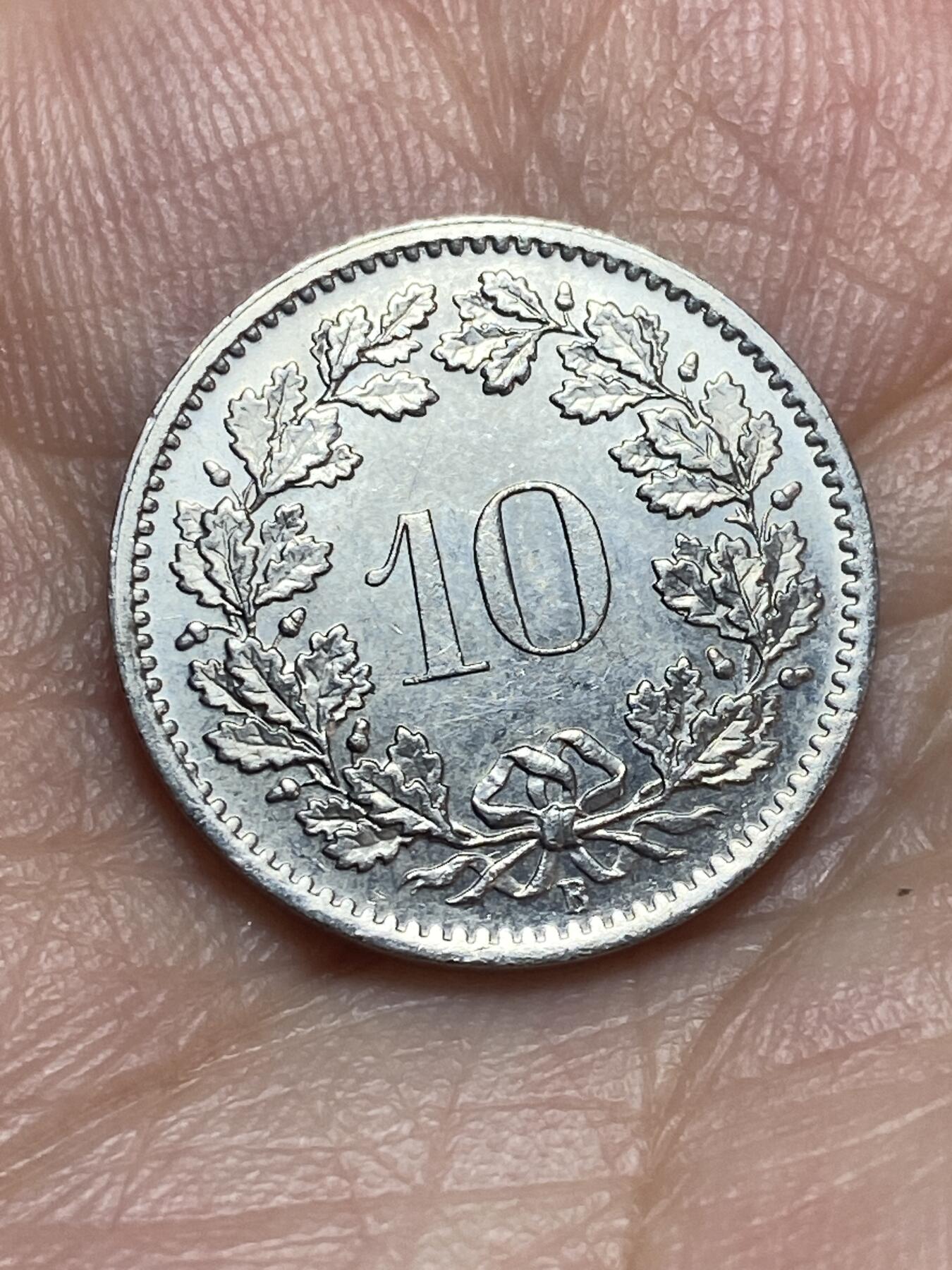 2026年第二十八场(总第一百九十七场）新春初七特拍场(佣金3%最低1元) 瑞士🇨🇭1969年10拉彭(第二版，B标伯尔尼造)