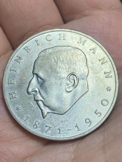 2026年第二十八场(总第一百九十七场）新春初七特拍场(佣金3%最低1元) - 民主德国1971年20马克(批判现实主义作家海因里希·曼诞辰100周年纪念币)