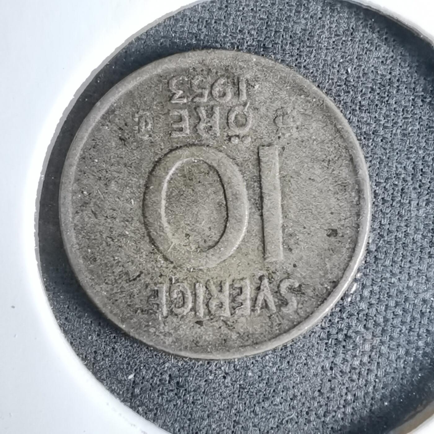 沼泽如烟--第997场 瑞典1953年10欧尔银币