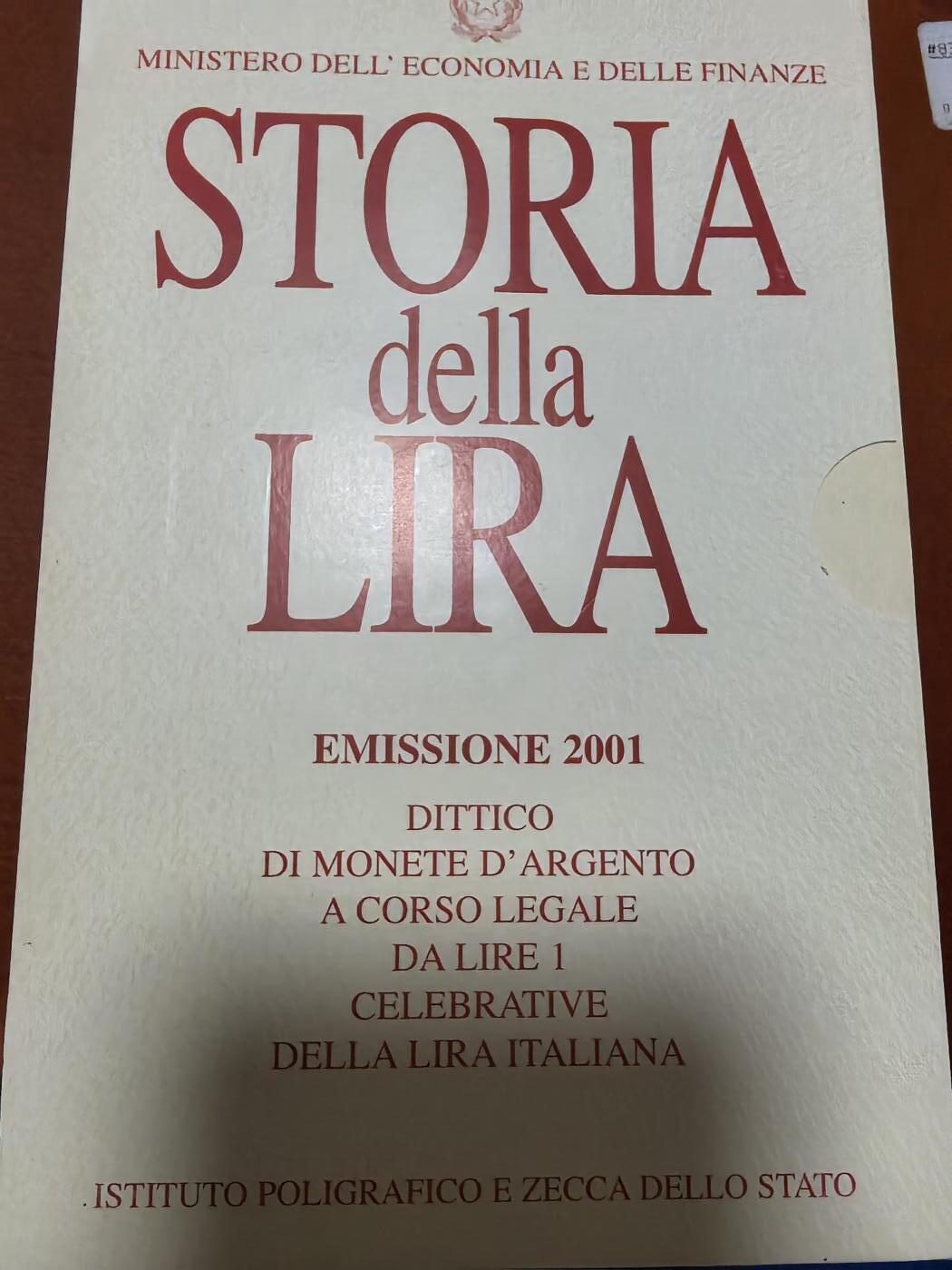 长老汇马年精选第一场拍卖 2001意大利最后的里拉银币两枚，原盒证，淘宝1000元