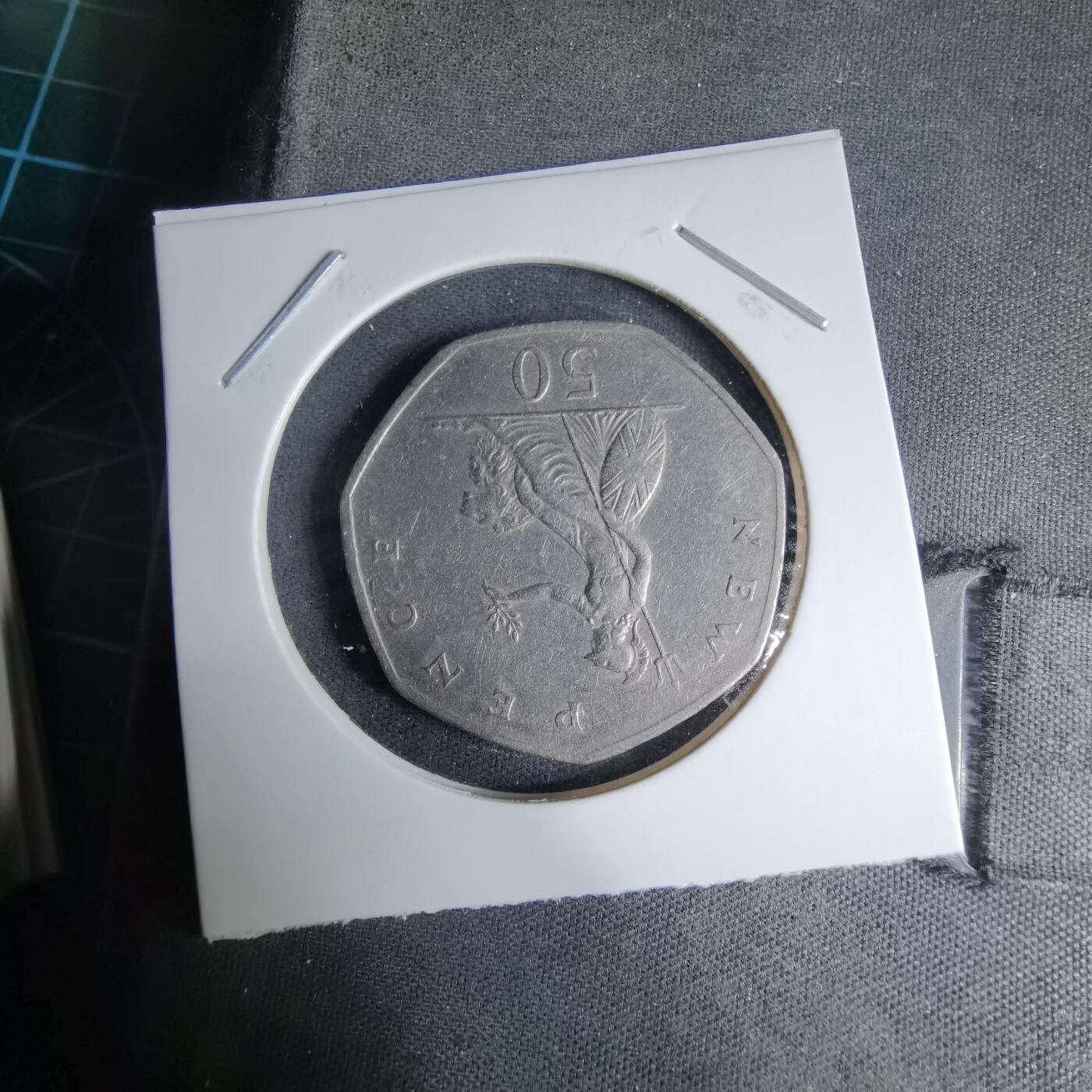 沼泽如烟--第997场 英国1969年50便士