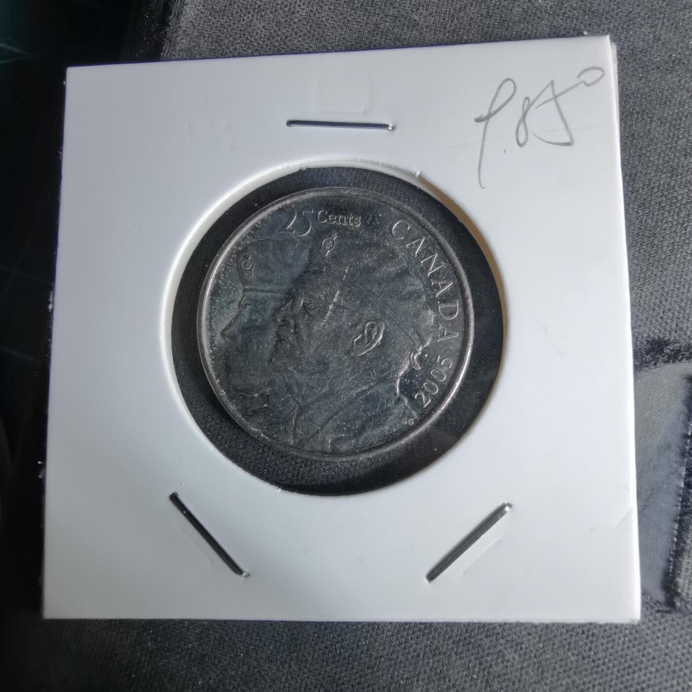 沼泽如烟--第998场 加拿大2005年25分纪念币