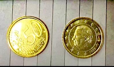 1999年比利时50欧分首发年原卷原光硬币40枚整卷