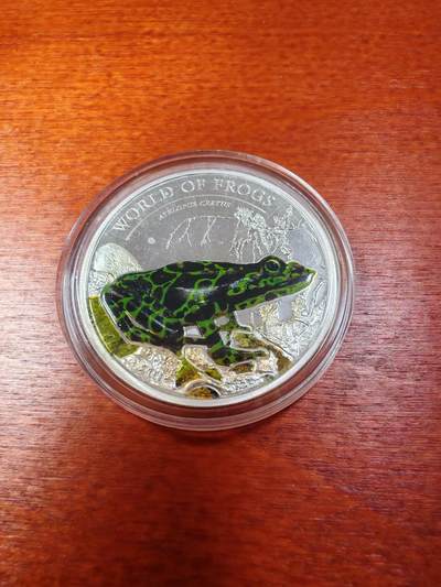 长老汇马年精选第一场拍卖 - 2011帕劳世界青蛙彩色2元精制银币1，15.57克925银，发行500枚