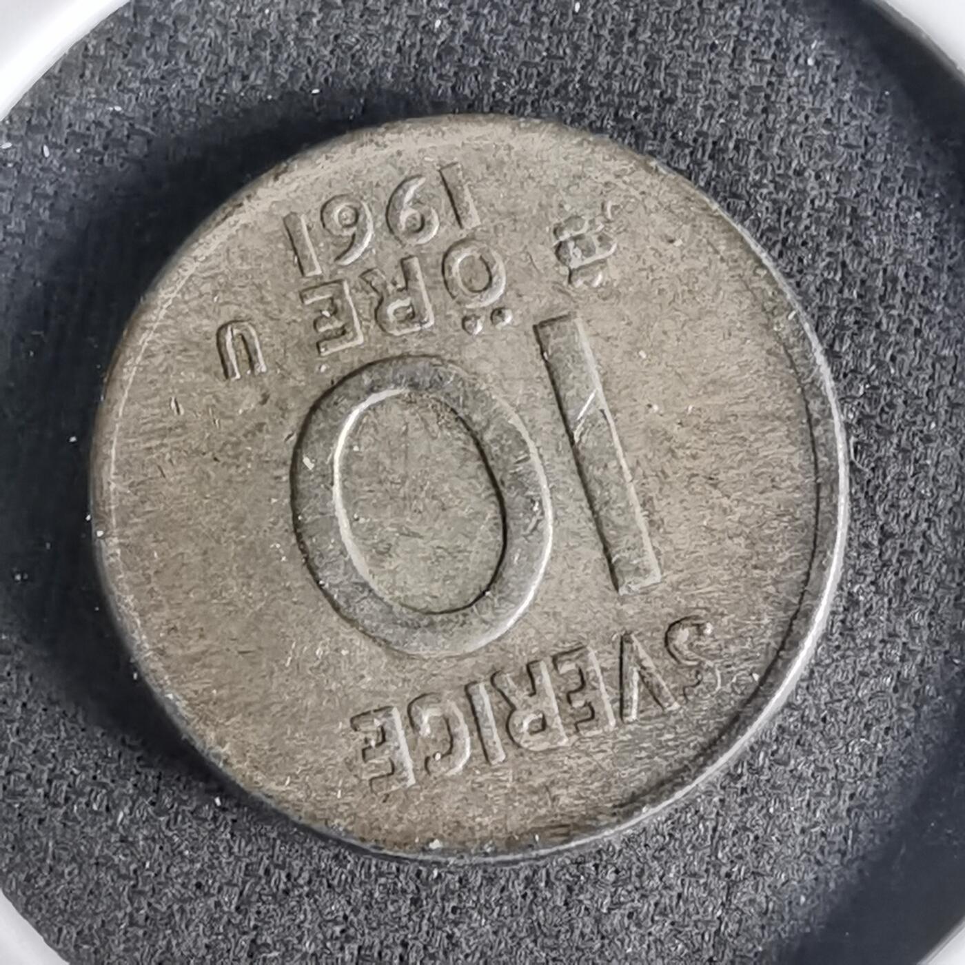 沼泽如烟--第998场 瑞典1961年10欧尔银币