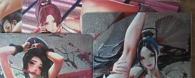 花开卡拍第61期（3月7号周六截拍，品控勿拍!!!拍品不寄存，运费5元（新疆需补运费差价或顺丰到付），自制卡难免瑕疵，可能存在轻微撞角爆边等出厂瑕疵，品控介意勿拍！） - 艺术卡 不知火舞粗闪单卡4张