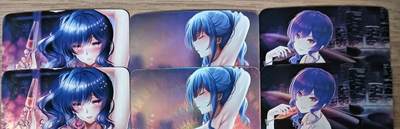 花开卡拍第61期（3月7号周六截拍，品控勿拍!!!拍品不寄存，运费5元（新疆需补运费差价或顺丰到付），自制卡难免瑕疵，可能存在轻微撞角爆边等出厂瑕疵，品控介意勿拍！） - 艺术卡 圣路易斯折光彩闪 对卡3对，6张