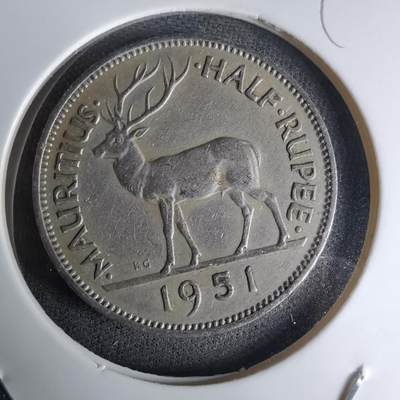 沼泽如烟--第998场 - 毛里求斯1951年半卢比