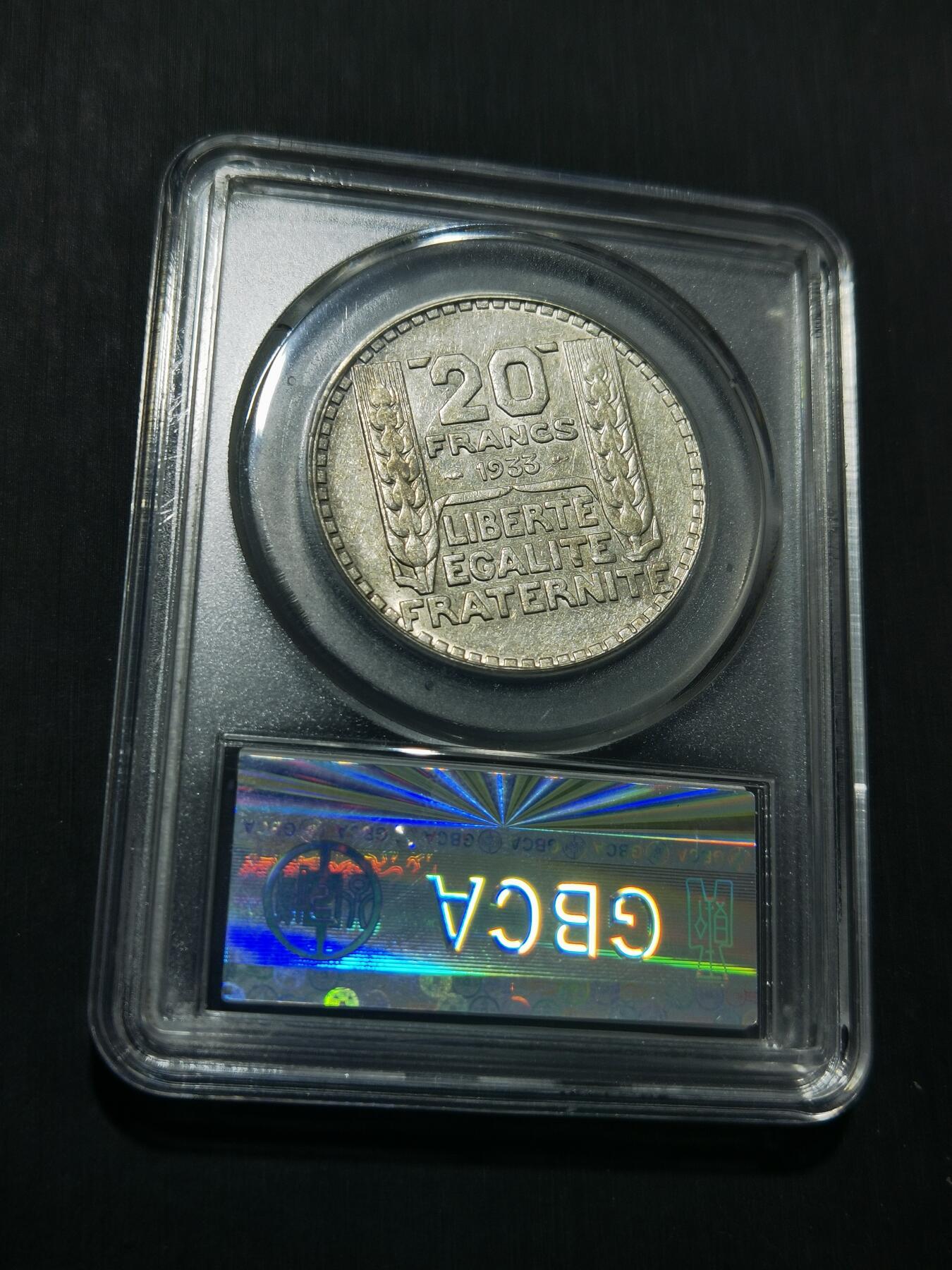 天下钱庄专场欢迎参拍 法国自由女神20法郎银币