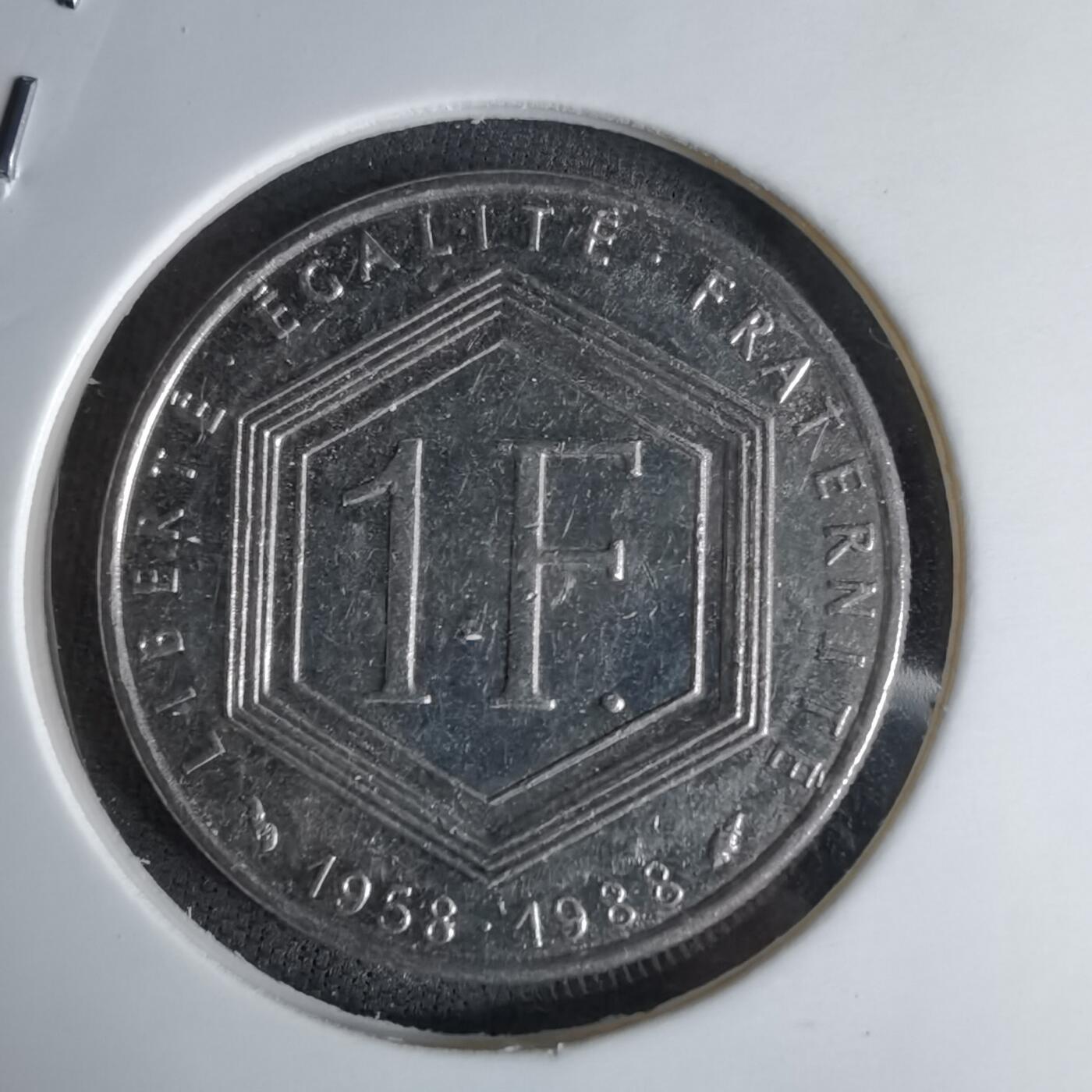 沼泽如烟--第998场 法国1988年1法郎