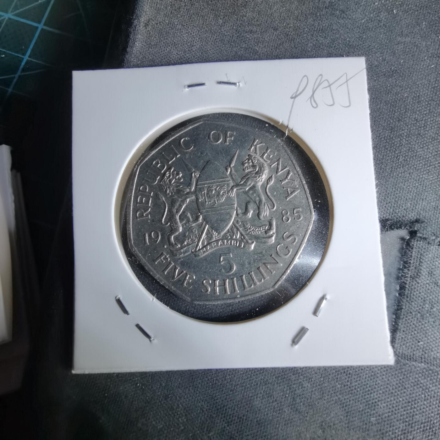 沼泽如烟--第998场 肯尼亚1985年5先令