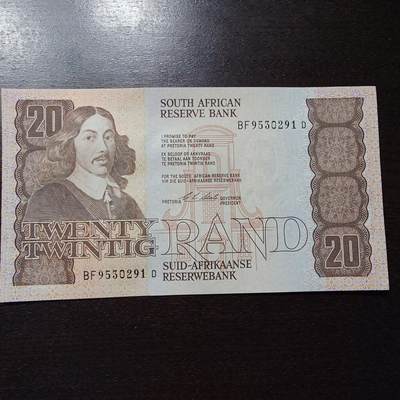 世界钱币～微拍第234期暨2026年第15期  新老库存清理低价起拍 - 南非20兰特 全新绝品无47尾号291