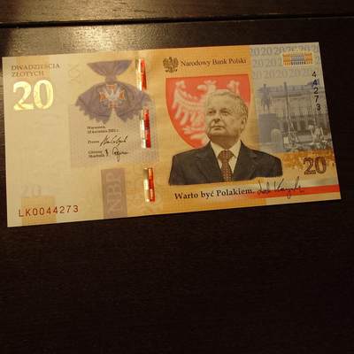 2021年波兰20兹罗提纪念钞 全新UNC - 2021年波兰20兹罗提纪念钞 全新UNC