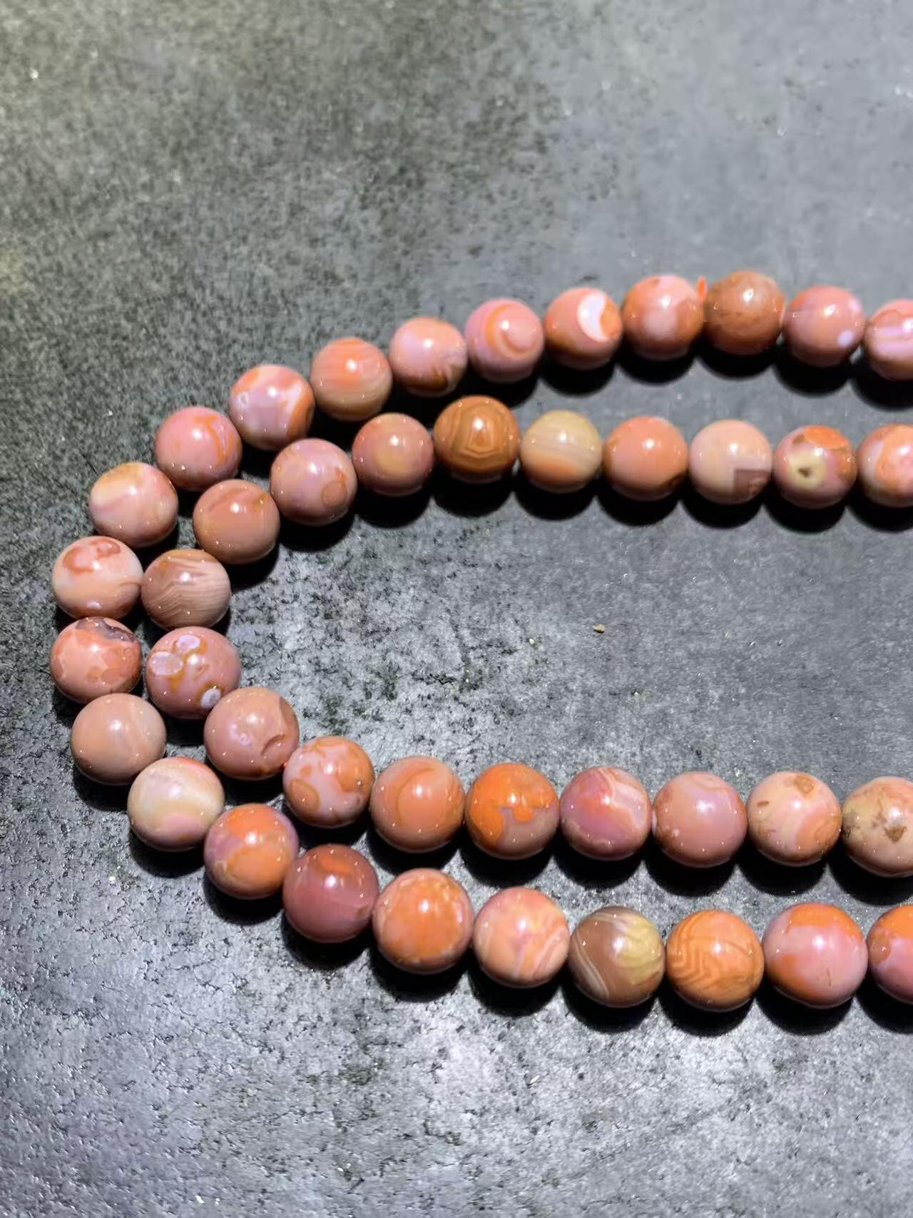 精美川料南红玛瑙紫罗兰108手串一条，