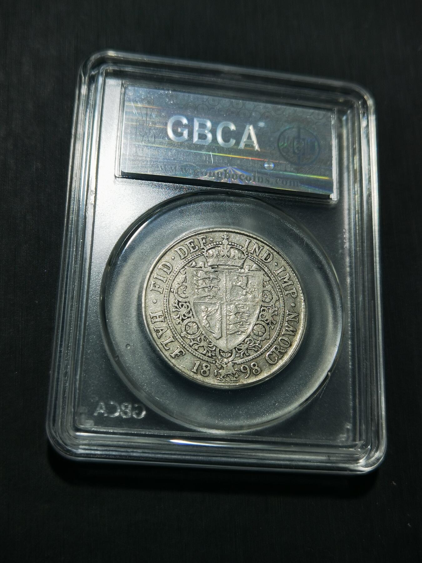 天下钱庄专场欢迎参拍 英国维多利亚披纱半克朗银币