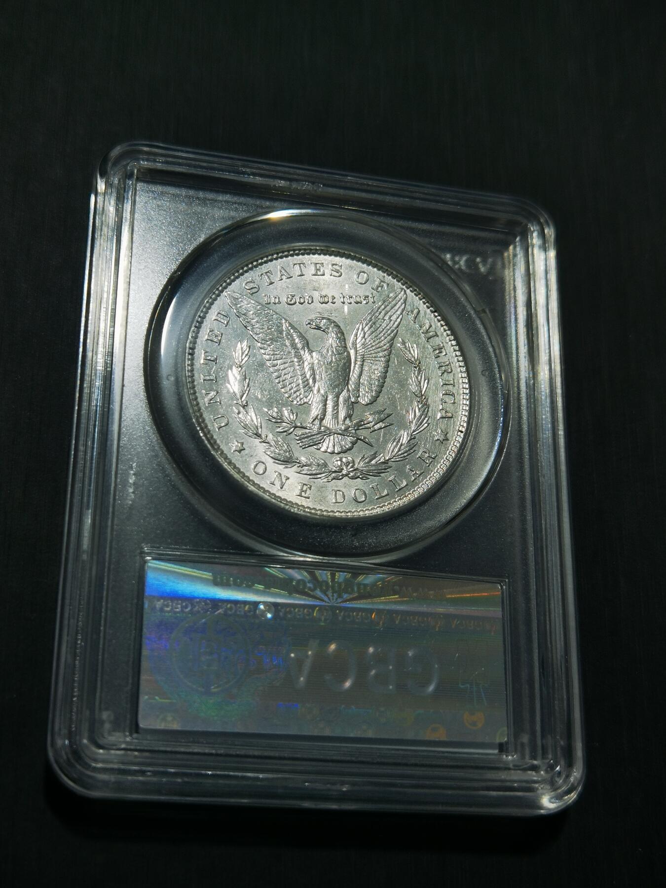 天下钱庄专场欢迎参拍 公博评级MS64 1886美国摩根一美元银币