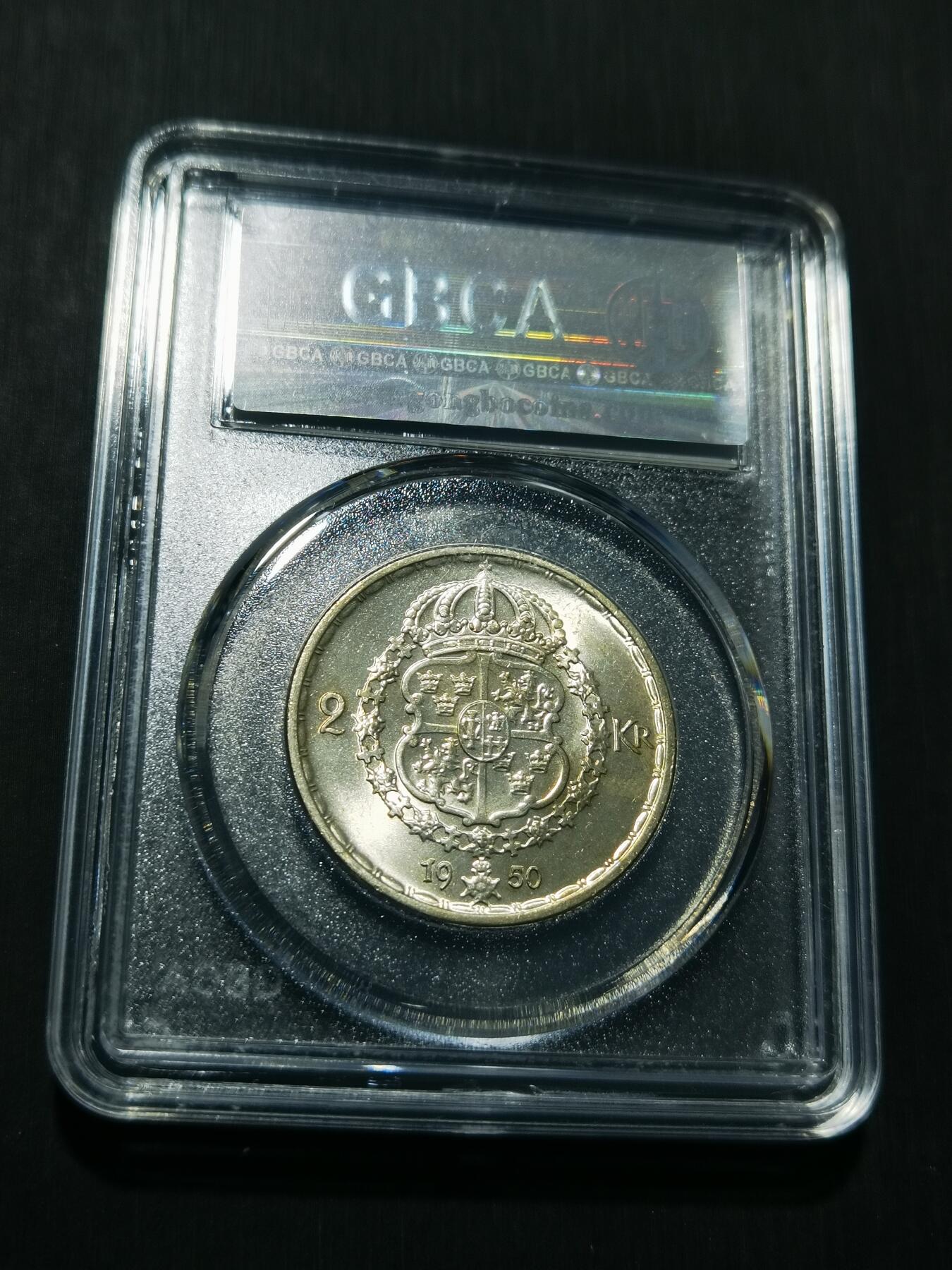 天下钱庄专场欢迎参拍 瑞典2克朗银币