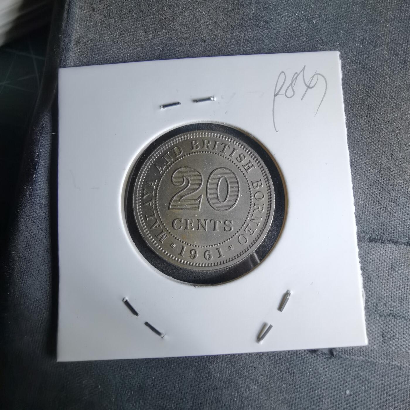 沼泽如烟--第998场 英属马来亚婆罗洲1961年20分