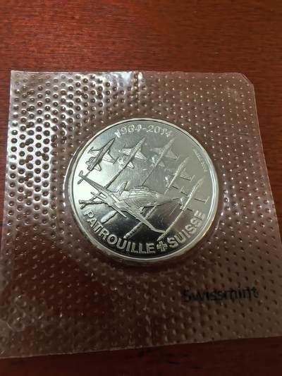 长老汇马年精选第一场拍卖 - 2014瑞士空中特技表演20法郎银币