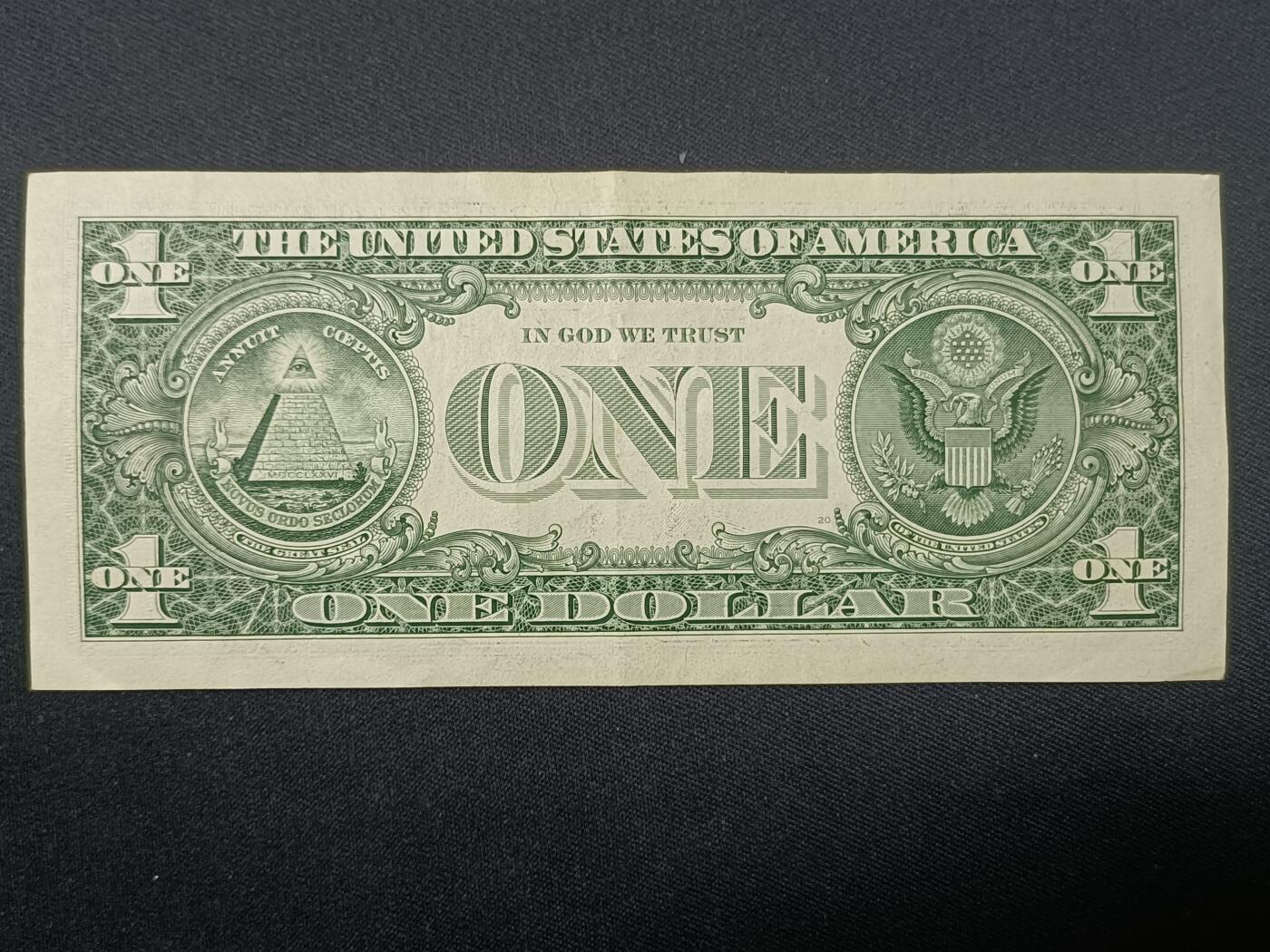 【游宝拍卖】丙午蛇马年第4期 美国-1美元【SERIES-2017 B2纽约版 近新AU-】