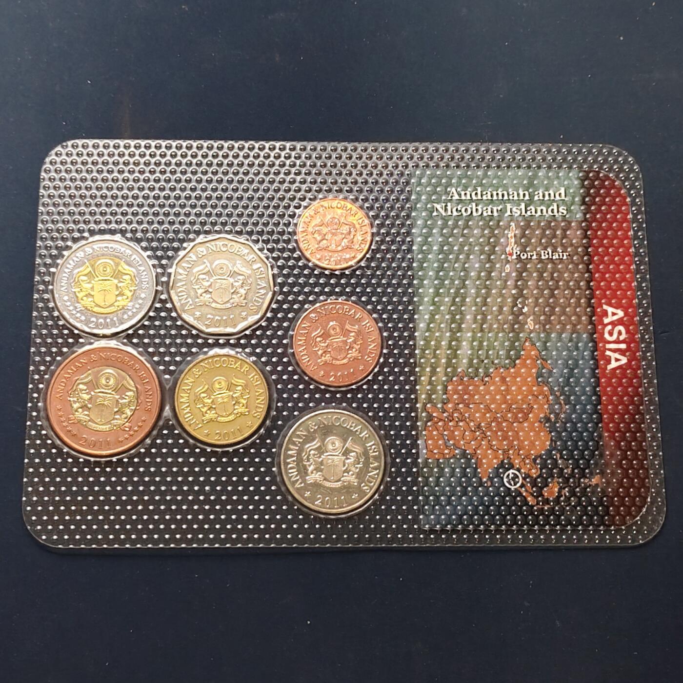 【全场包邮】纯粹捡漏拍504场-更新中 【商业币】安达曼和尼科巴群岛封装7枚套币