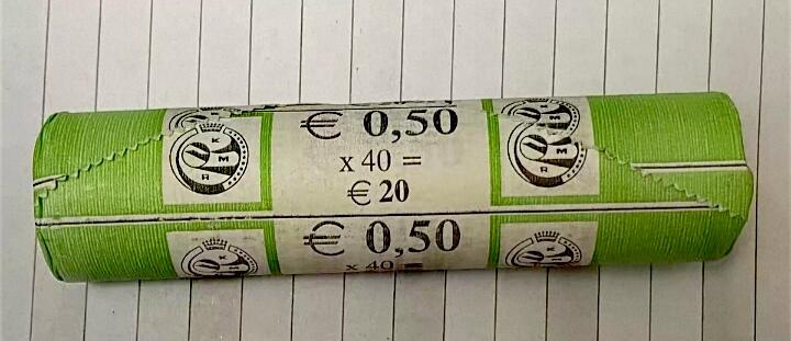 1999年比利时50欧分首发年原卷原光硬币40枚整卷