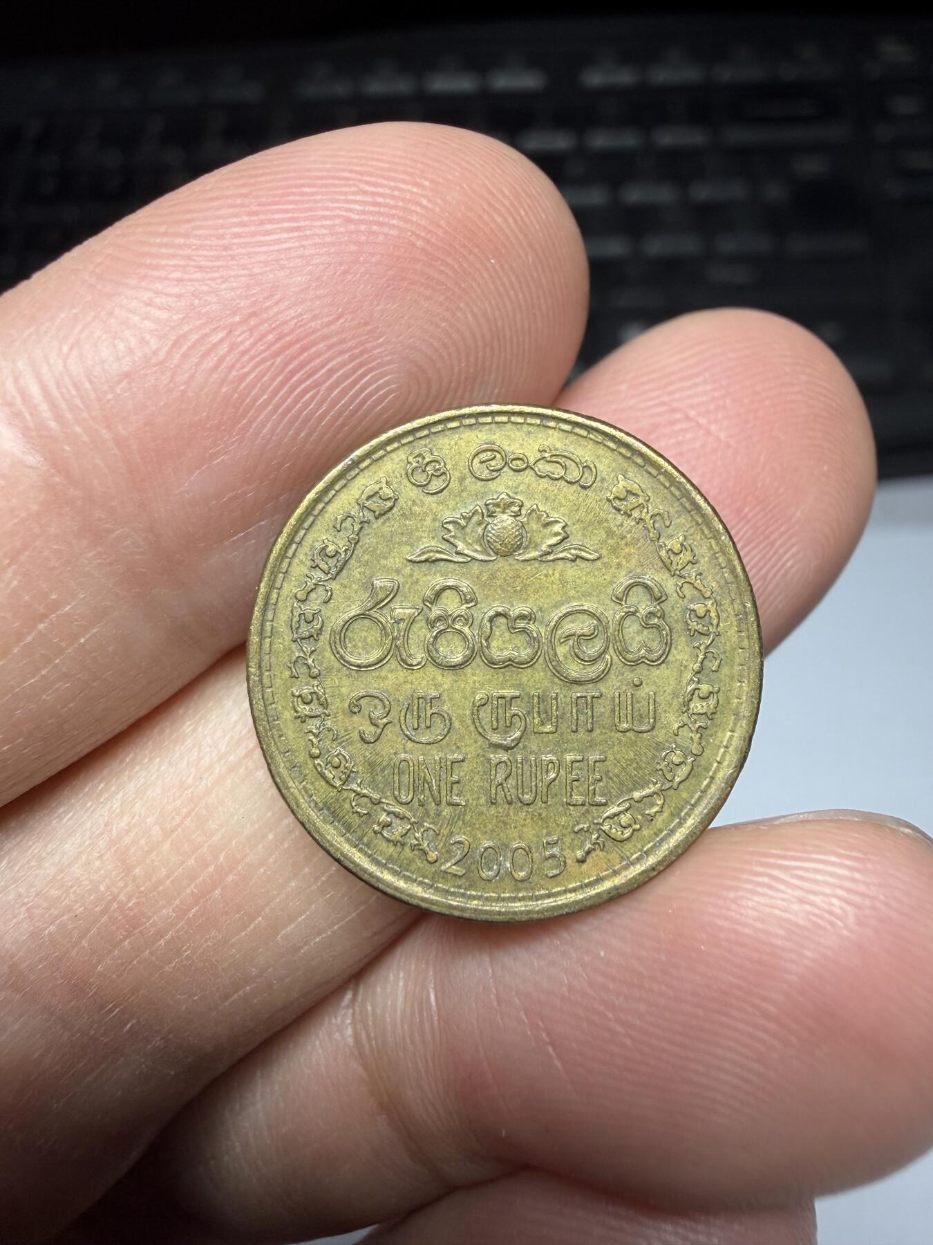 2025年集古藏今外币拍卖第二期-第8场—（总第308拍），可以寄存60天，满160元包邮。 2005年斯里兰卡1卢比