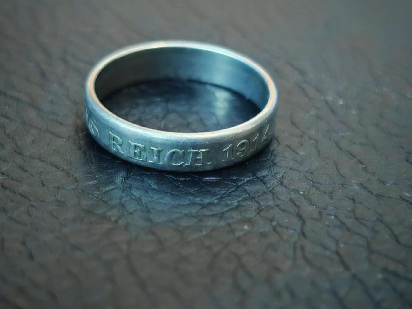 时顺第二十九拍(新年大拍) 一战爱国戒指，文字为“德意志帝国，1914”