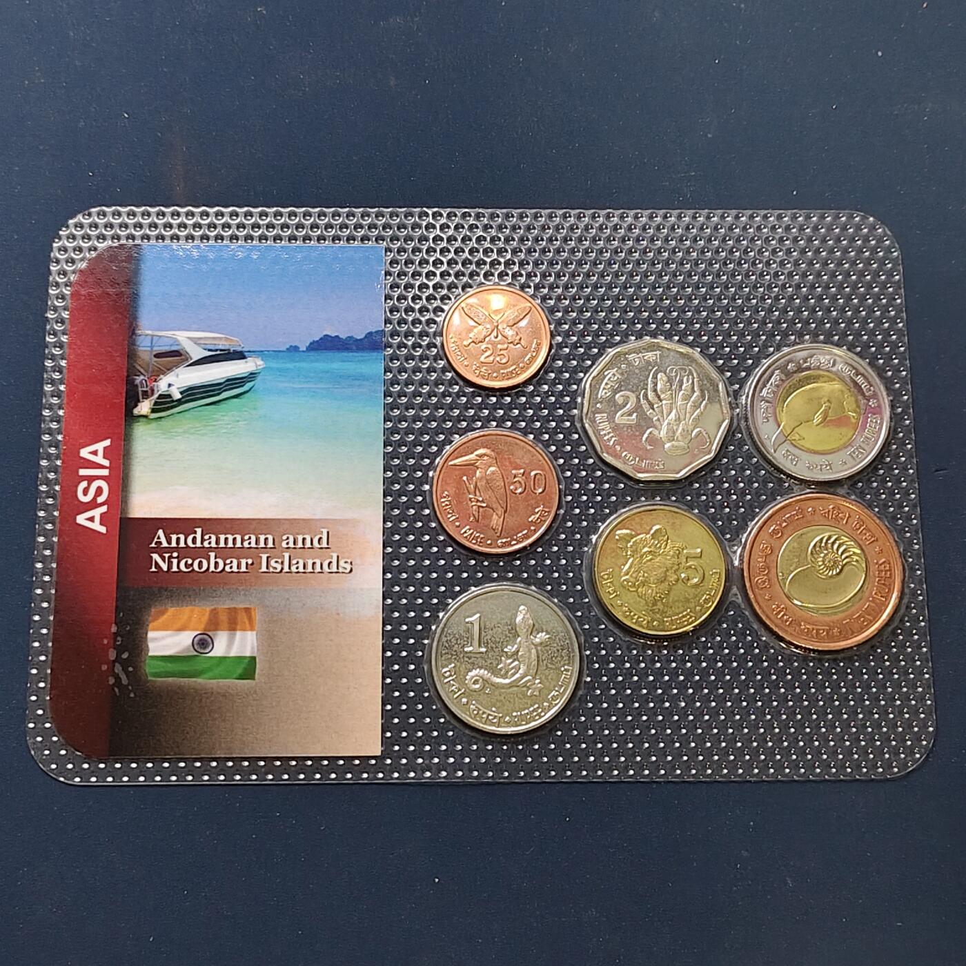 【全场包邮】纯粹捡漏拍504场-更新中 【商业币】安达曼和尼科巴群岛封装7枚套币