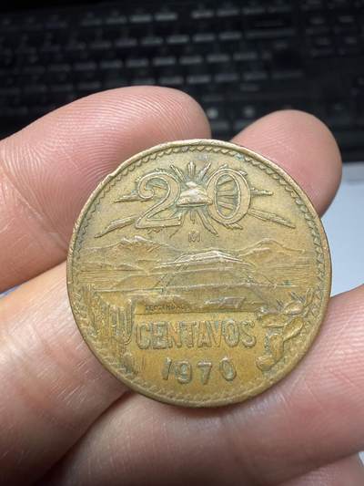 2025年集古藏今外币拍卖第二期-第8场—（总第308拍），可以寄存60天，满160元包邮。 - 1970年墨西哥20分