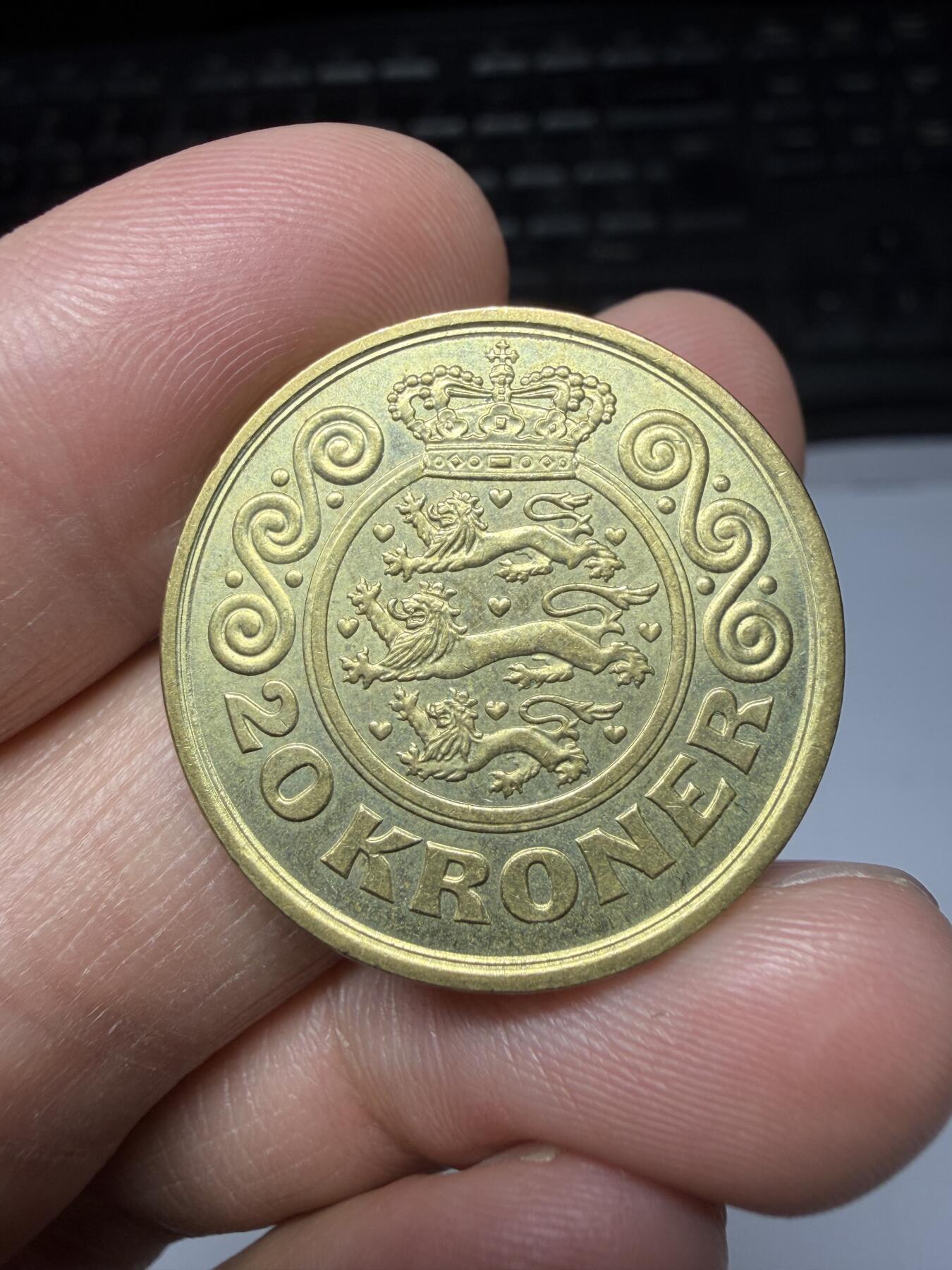 2025年集古藏今外币拍卖第二期-第8场—（总第308拍），可以寄存60天，满160元包邮。 2001年丹麦20克朗