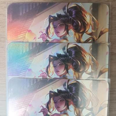 花开卡拍第61期（3月7号周六截拍，品控勿拍!!!拍品不寄存，运费5元（新疆需补运费差价或顺丰到付），自制卡难免瑕疵，可能存在轻微撞角爆边等出厂瑕疵，品控介意勿拍！） - 青鸾殿旧版 艺术卡 不知火舞LSP08三宫，折光彩闪